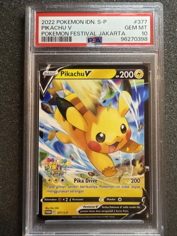 Pikachu V (S-P 377) PSA 10 POP 116