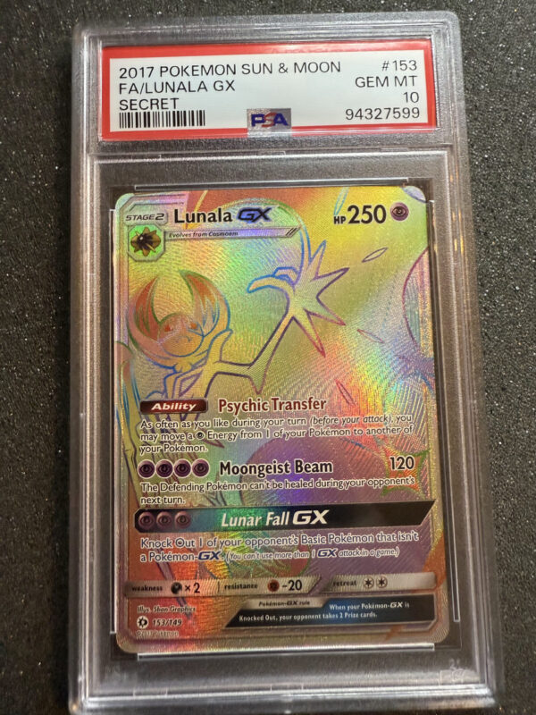 Lunala GX (SUM 153) PSA 10