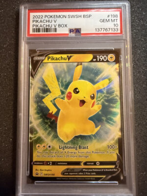 Pikachu V (SWSH 198) PSA 10