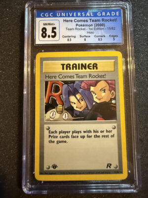 Here Comes Team Rocket! (TR 15) 1st Edition CGC 8.5