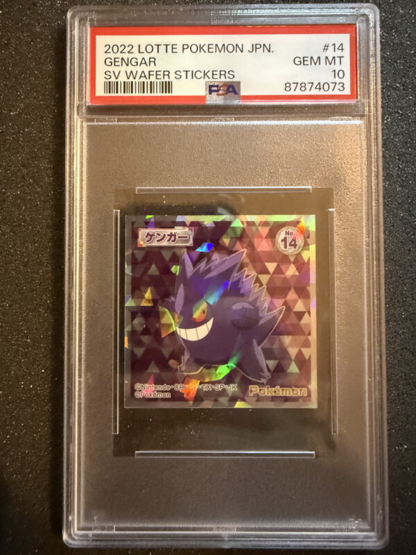 Gengar 14 Wafer Stickers Lotte PSA 10 POP 26