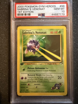 IMG_1821 Sabrina's Venonat (GH 96) 1st Edition PSA 10 POP 59