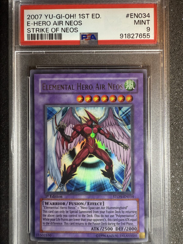 Elemental Hero Air Neos EN034 1st Edition Strike of Neos PSA 9