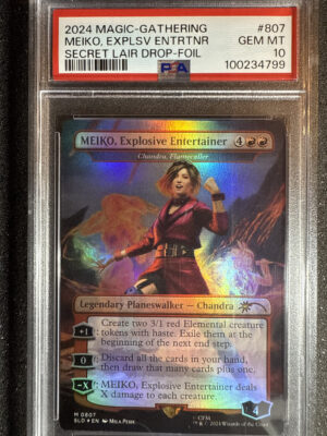 IMG_1838 Meiko, Explosive Entertainer 0807 Secret Lair Drop-Foil PSA 10