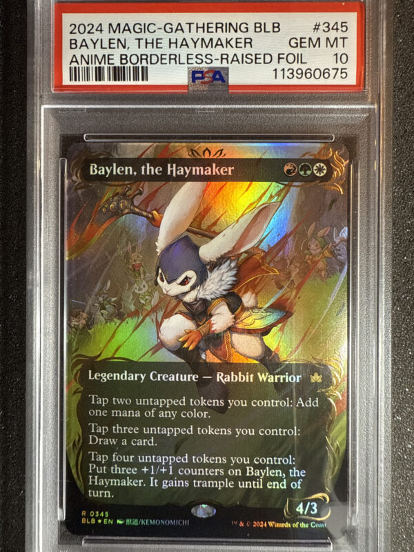 Baylen, The Haymaker 0345 Raised Foil PSA 10 POP 81