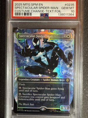 Spectacular Spider-Man 0235 Costume Change-Texturized Foil PSA 10 POP 92