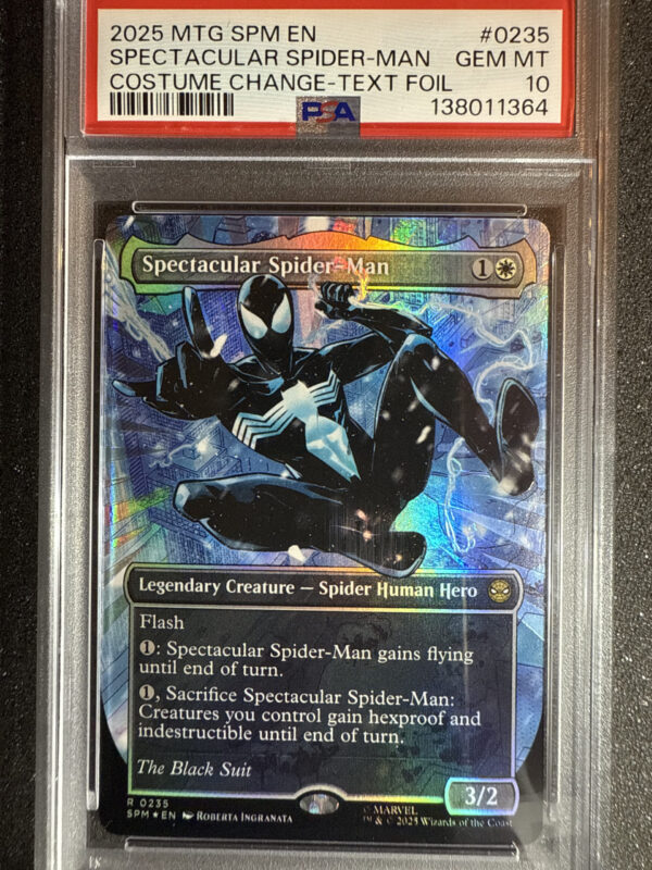 Spectacular Spider-Man 0235 Costume Change-Texturized Foil PSA 10 POP 92