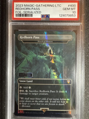 IMG_1853 Redhorn Pass 0400 Poster Foil Serialized 087/100 PSA 10 POP 3