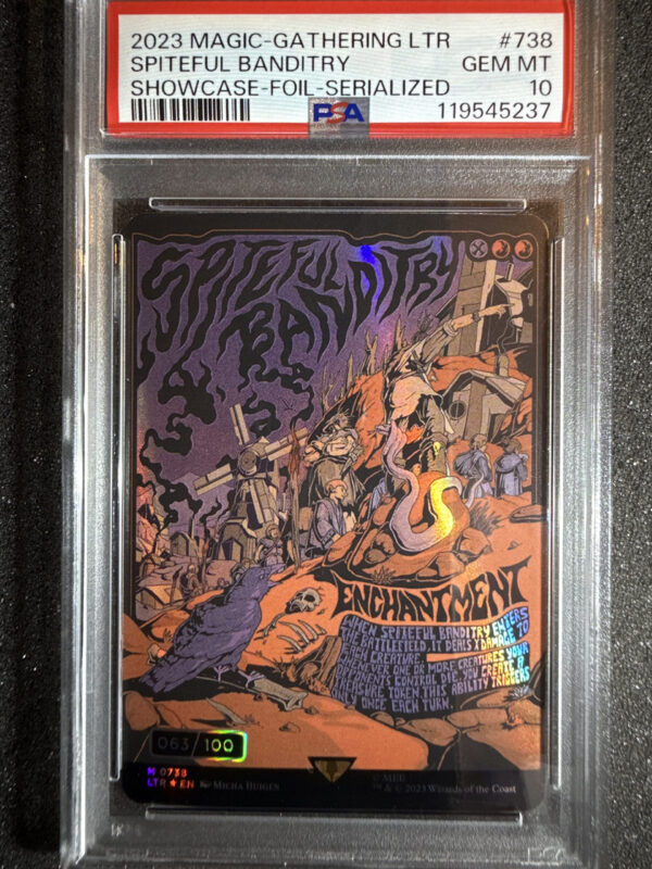 Spiteful Banditry 0738 Poster Foil Serialized 063/100 PSA 10 POP 8