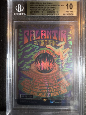 IMG_1856 Palantir of Orthanc 0749 Poster Foil Serialized 085/100 BGS 10 Pristine POP 4