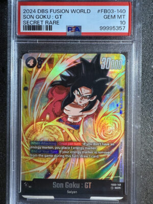 Son Goku: GT (FB03-140) Secret Rare PSA 10