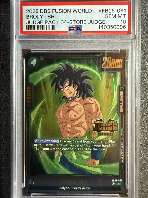 Broly: BR (FB06-061)  PSA 10 POP 8