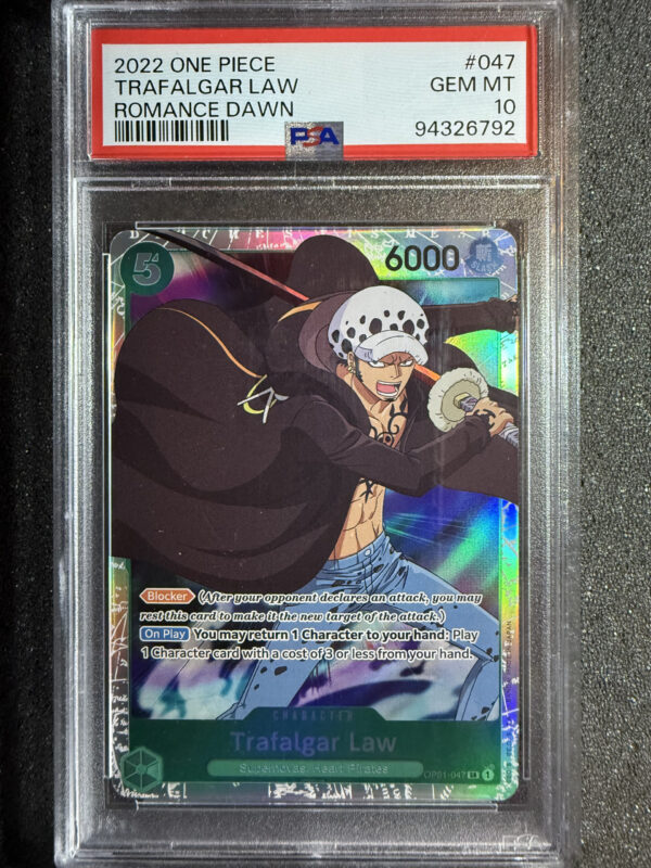 Trafalgar Law (OP01-047) Pre-Errata PSA 10