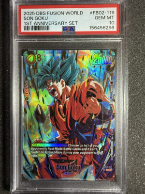Son Goku (FB02-119) 1st Anniversary Set PSA 10 POP 81