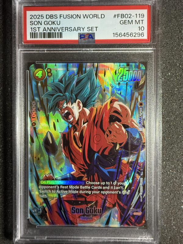 Son Goku (FB02-119) 1st Anniversary Set PSA 10 POP 81