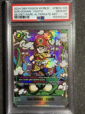 Son Gohan: Youth (FB03-139) Secret Rare-Alternate Art PSA 10