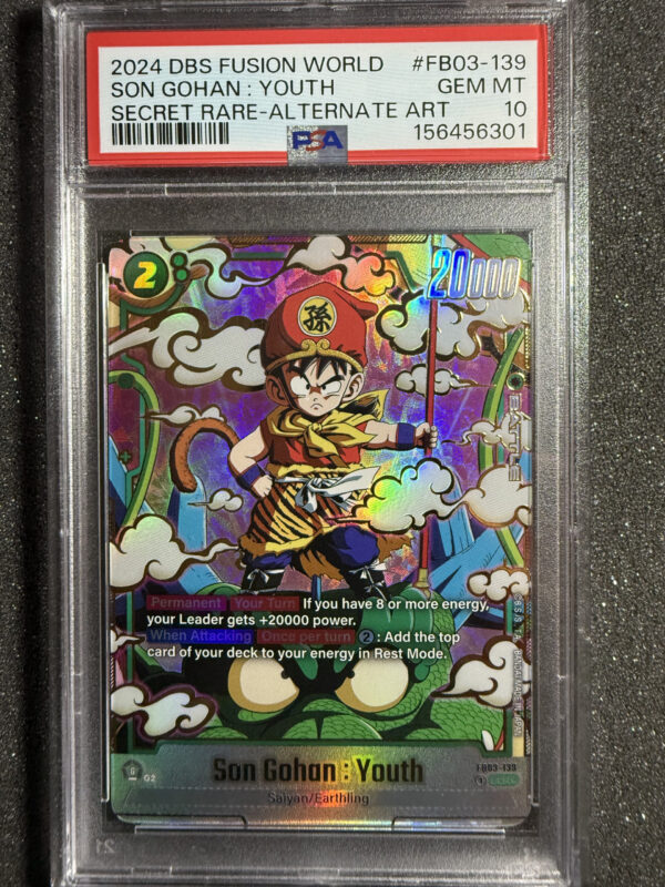 Son Gohan: Youth (FB03-139) Secret Rare-Alternate Art PSA 10