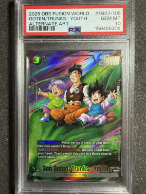 Goten/Trunks: Youth (FB07-105) Alternate Art PSA 10 POP 112