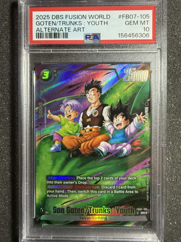 Goten/Trunks: Youth (FB07-105) Alternate Art PSA 10 POP 112