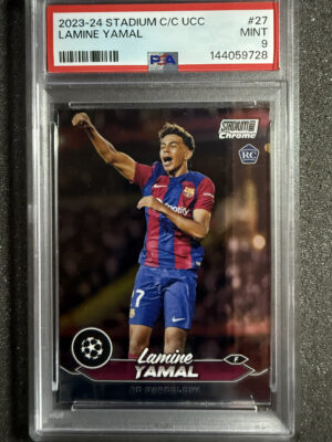 2023-24 Topps Stadium Club Chrome 27 Lamine Yamal RC PSA 9