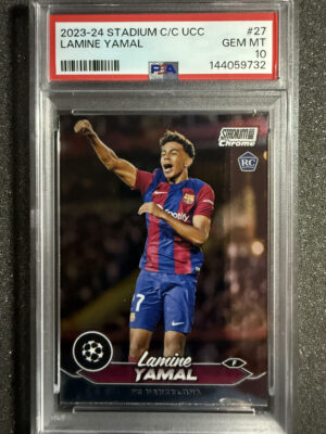 2023-24 Topps Stadium Club Chrome 27 Lamine Yamal RC PSA 10