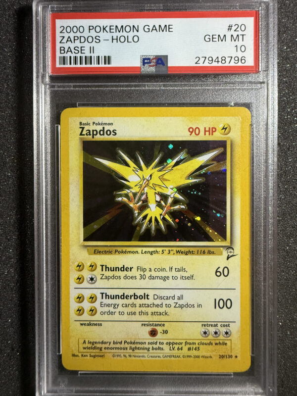 Zapdos (B2 20) Holo PSA 10 POP 167