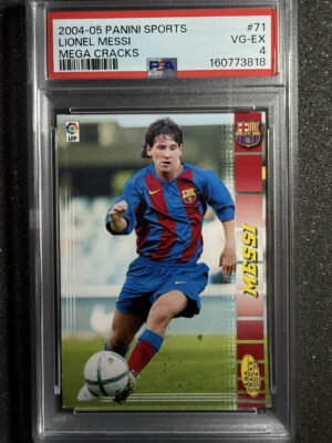 2004-05 Panini Sports Mega Cracks 71 Bis Lionel Messi PSA 4