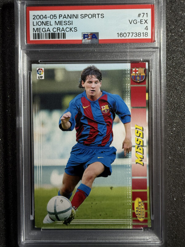 2004-05 Panini Sports Mega Cracks 71 Bis Lionel Messi PSA 4