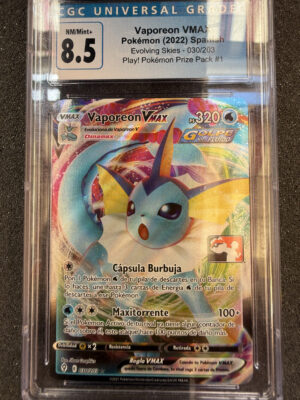 Vaporeon VMAX (PPPS1 030) Pokemon Prize Pack CGC 8.5
