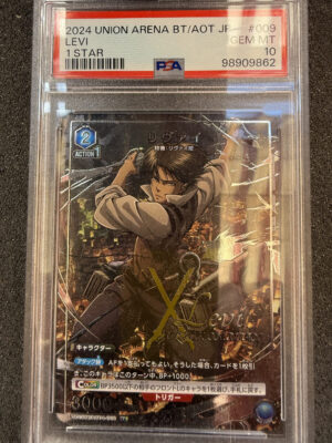 IMG_2173 2024 Union Arena BT Attack on Titan Levi 1 Star PSA 10 POP 40