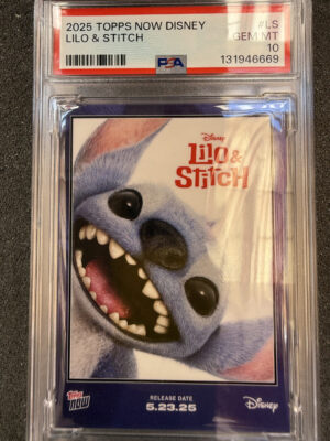 2025 Topps Now Disney LS Lilo & Stitch PSA 10 POP 5