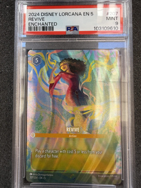 2024 Disney Lorcana 207 Revive Enchanted PSA 9