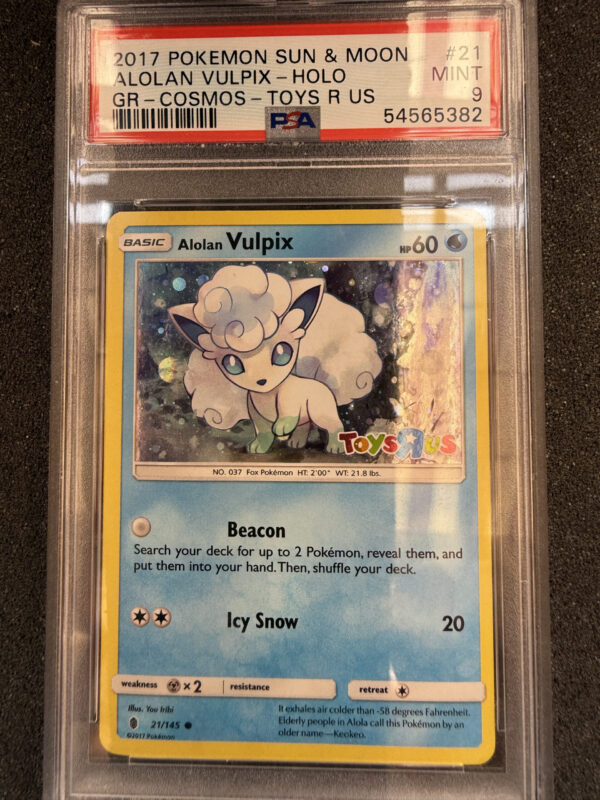 Alolan Vulpix (GRI 021) Cosmos Holo Toys R Us PSA 9