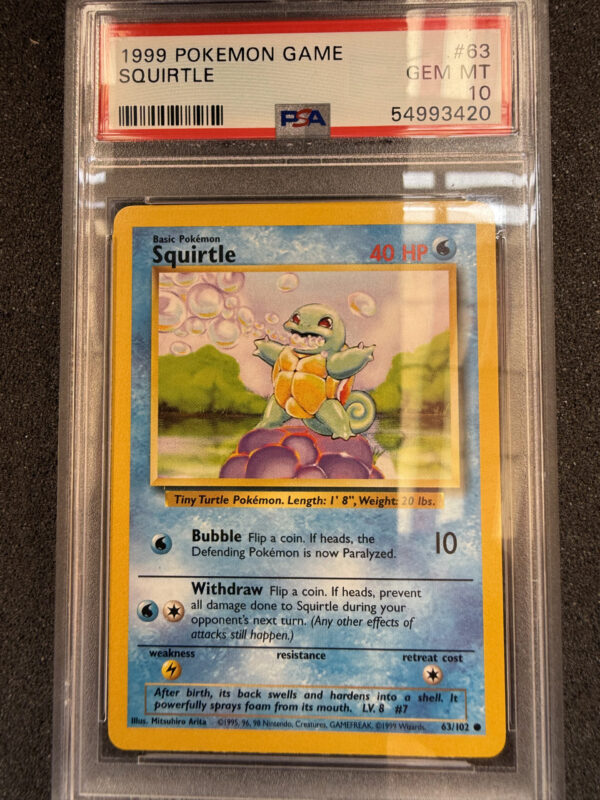 Squirtle (BS 63) Unlimited PSA 10