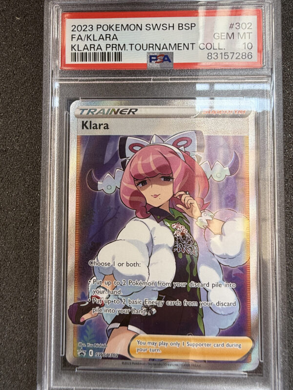 Klara (SWSH 302) Klara Tournament Collection PSA 10