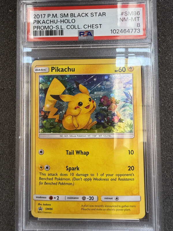 Pikachu (SM 86) Holo PSA 8