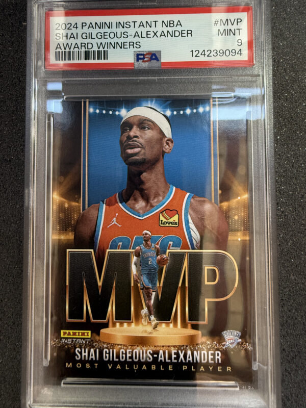 2024 Panini Instant NBA AWMVP Shai Gilgeous-Alexander Award Winners PSA 9 1/1964