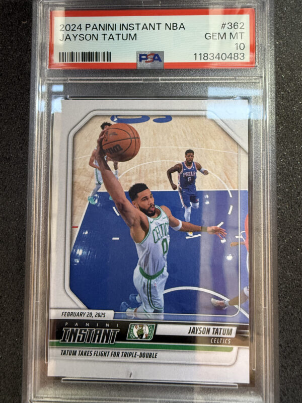 2024 Panini Instant NBA 362 Jayson Tatum PSA 10 POP 3 1/88