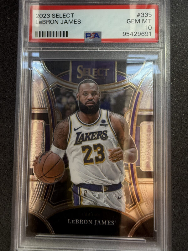 2023 Panini Select 335 Lebron James PSA 10 POP 9 Refractor