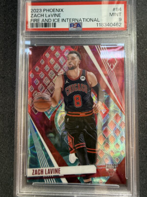 2023 Panini Phoenix 84 Zach Lavine Fire and Ice International /25 PSA 9