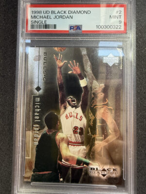 1998 Upper Deck Black Diamond 2 Michael Jordan Single PSA 9