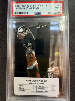 IMG_2259 1988 Fournier Estrellas 9 Dominique Wilkins PSA 9