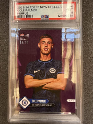 2023-24 Topps Now Chelsea 6 Cole Palmer Purple /99 PSA 9