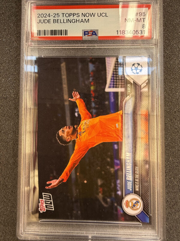 2024-25 Topps Now UCL 95 Jude Bellingham PSA 8