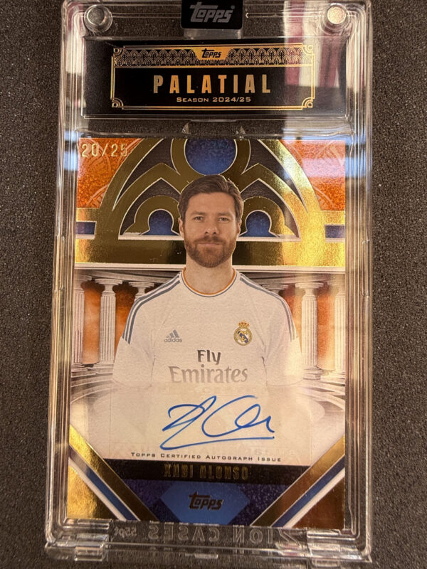 2024-25 Topps Palatial Real Madrid PAXA Xavi Alonso Orange 20/25 Incapsulated