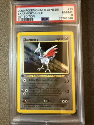 IMG_2308 Skarmory (NG 13) Holo 1st Edition PSA 8