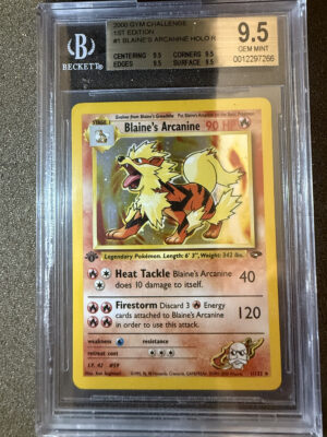 IMG_2313 Blaine's Arcanine (GH 1) Holo 1st Edition BGS 9.5