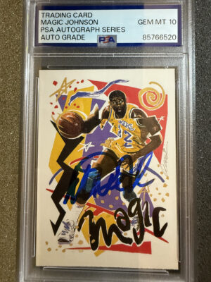 IMG_2322 1990 NBA Hoops 367 Magic Johnson Auto on Card PSA 10
