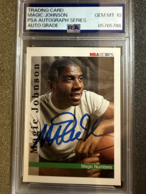 1992 Skybox 331 Magic Johnson Auto on Card PSA 10
