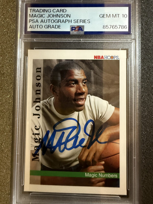 1992 Skybox 331 Magic Johnson Auto on Card PSA 10